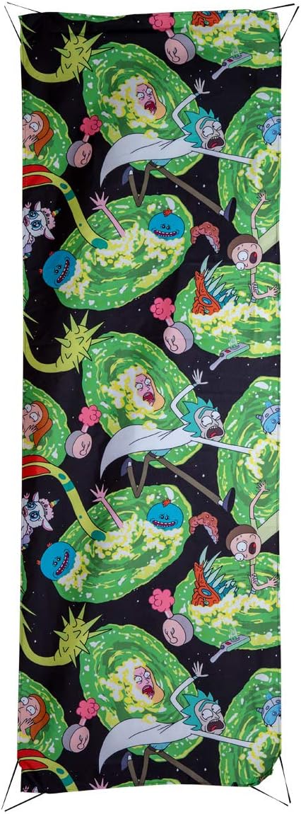 Calhoun Sportswear Rick and Morty Portals 26" x 78" Door Banner Standard