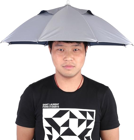 DEWIN Umbrella Hat Fishing Umbrella Hat Outdoor Handfree