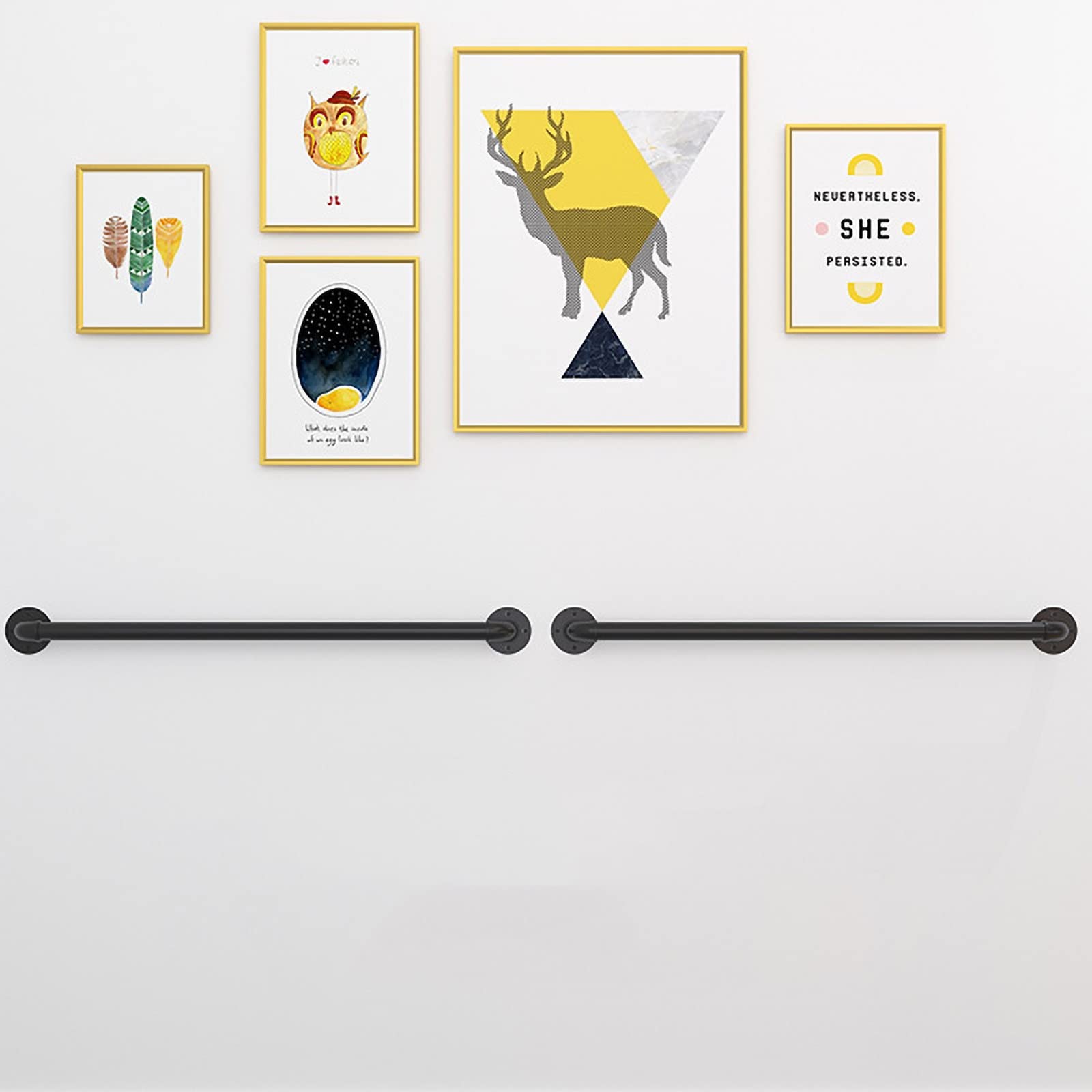 Main courante d'escalier en fer forgé noir mat pour intérieur et extérieur
