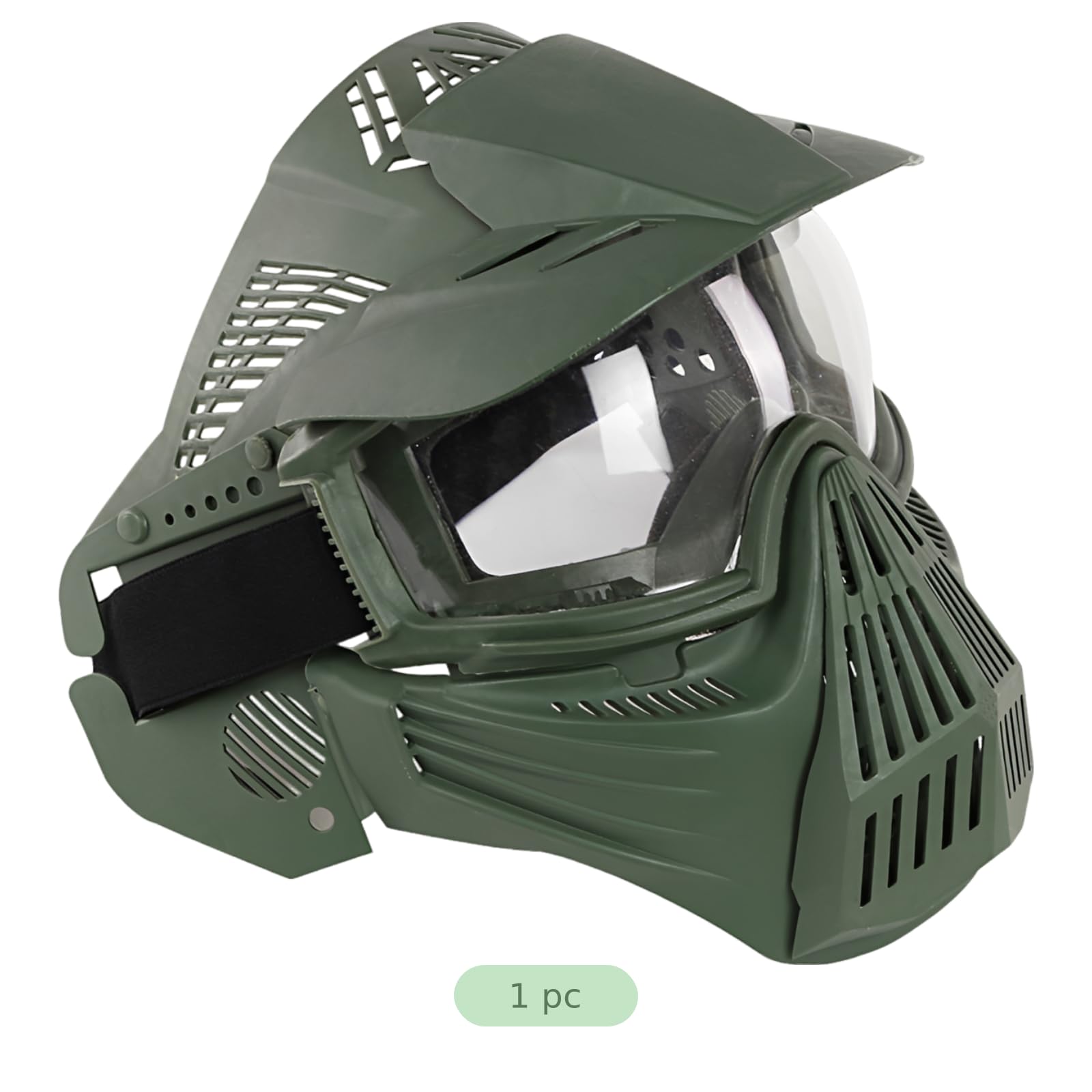 Taktyczny pokrowiec na gogle outdoorowe, 23,1 x 26,4 cm, sportowy pokrowiec z regulowanym rozmiarem głowy 50-65 cm, osłona obiektywu PC, ochrona przeciwsłoneczna do jazdy na rowerze, gry