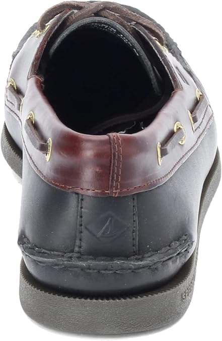 Sperry Men's A/O 2 Eye Varsity Boat Shoe, Black Amaretto, 10 UK