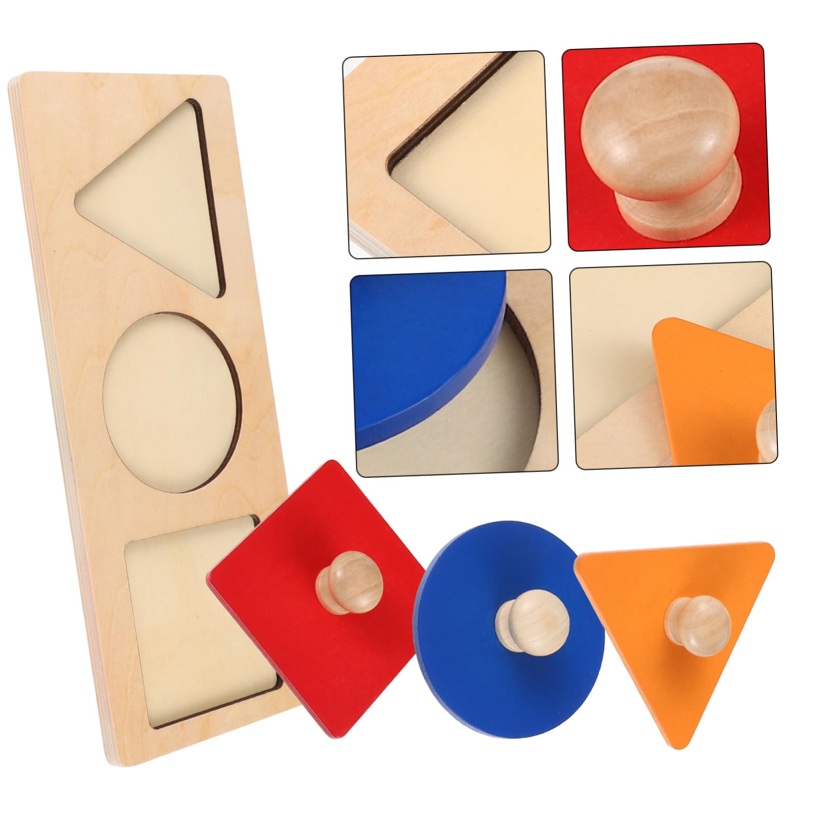 Hemobllo 2juego Panel De Caja De Monedas Rompecabezas Geométricos con Caja De Madera para Monedas Juguetes Educativos Primera Infancia Bloques Geométricos Juguetes De Madera para Bebés