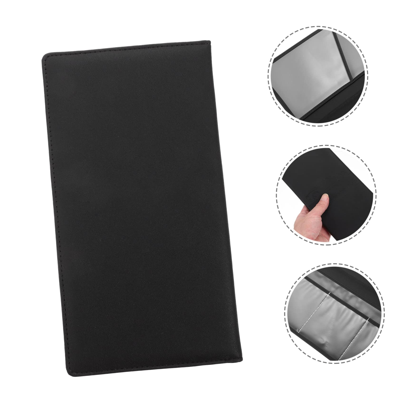 Uonlytech 1Pc PU Bank Card Storage Sleeve Protective Bag for Credit and Id Cards Stylish Design Lightweight Convenient for Car Personal Use