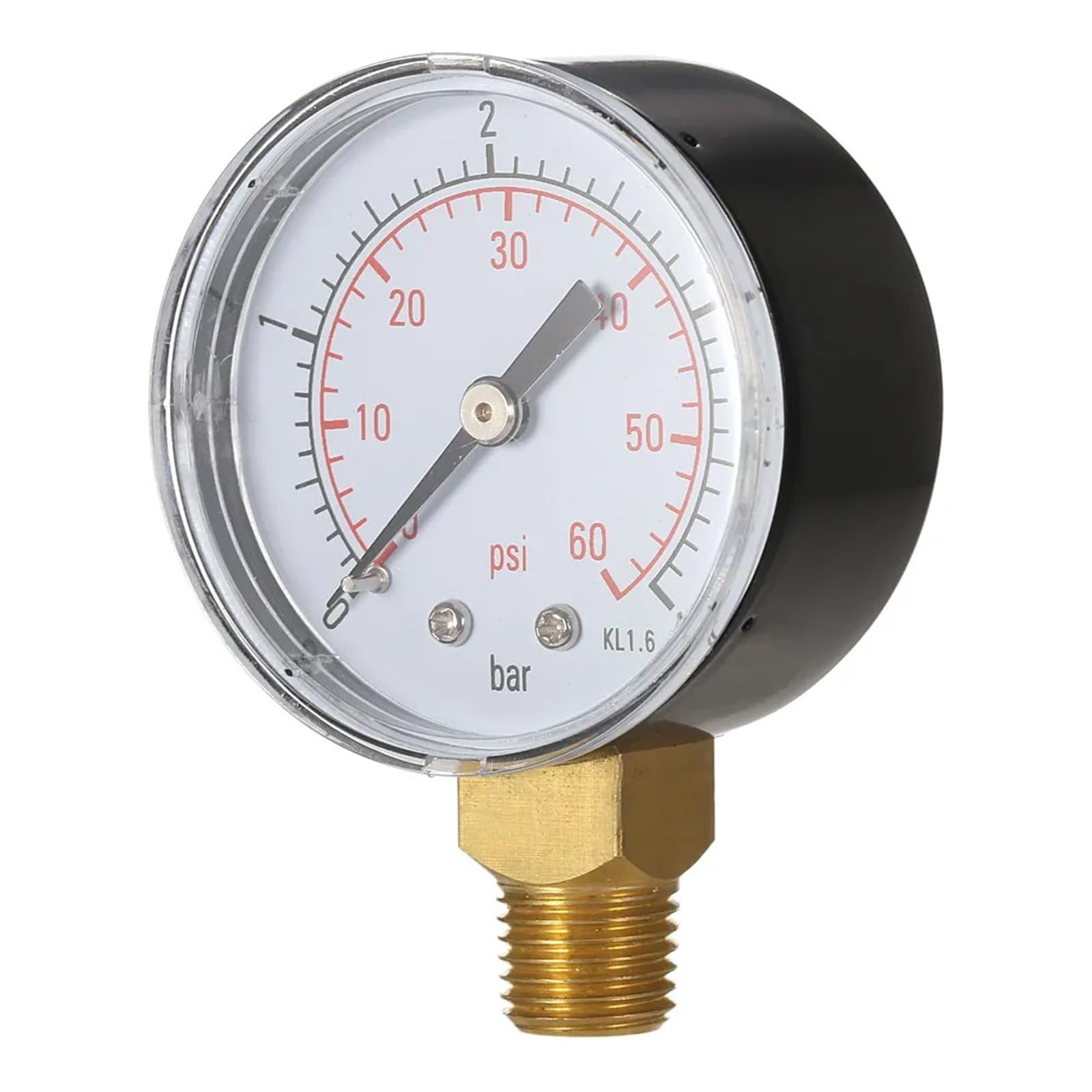 Manomètre de pression hydraulique TS-50-4bar à cadran de 50 mm