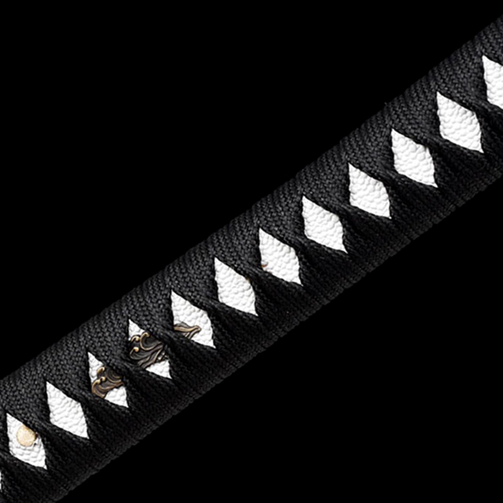 Bokken negro 103 cm hecho a mano,espada samurái de ébano natural con guardamanos de cobre puro. Katana japonesa de madera para entrenamiento,colección,kendo,cosplay,exhibición,regalo y accesorios.