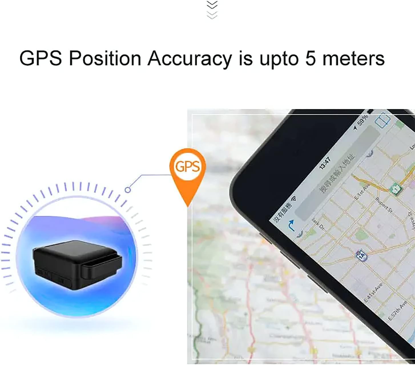 KEULEN Localizzatore di Animali Domestici GPS, Localizzatore di Cani Wireless, Posizionamento in Tempo Reale/traiettoria Storica, Selezione di Mappe Multiple, Allarme Batteria Scarica per Cani, Gatti