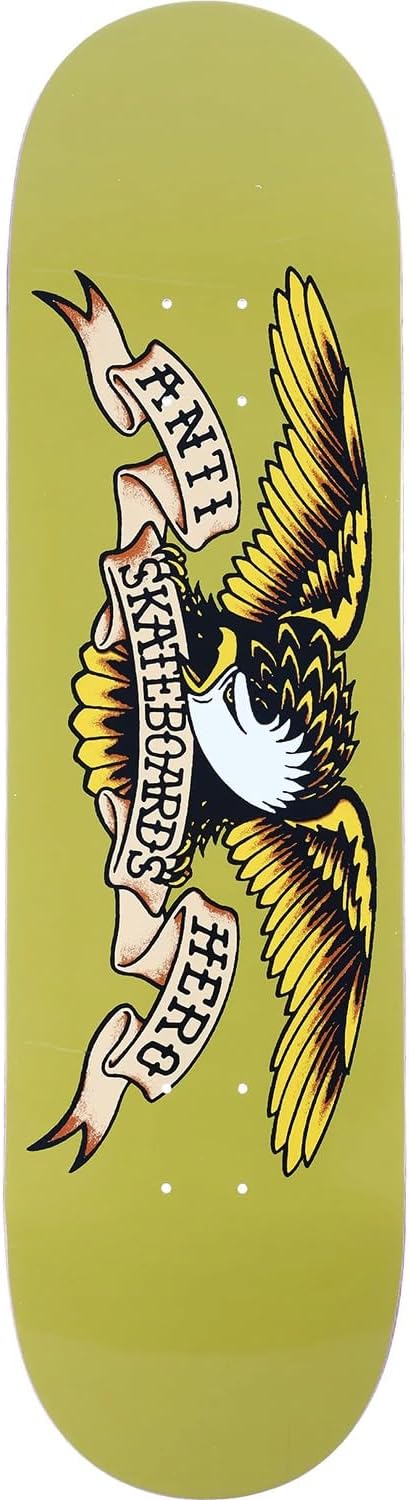 Anti Hero Skateboards Eagle DBX Greenish Skateboard Deck - 8.62" x 32.56"