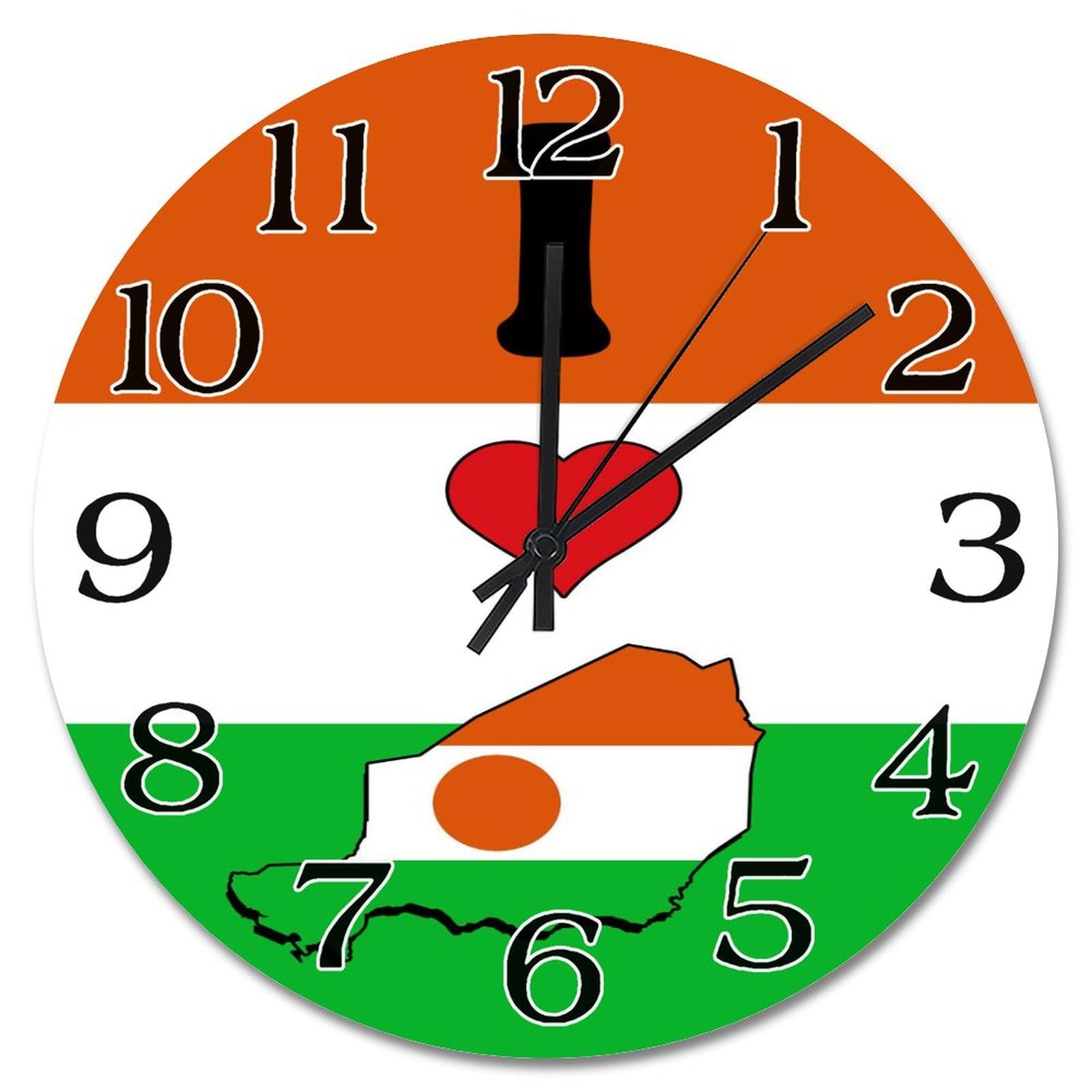 Horloge murale Niger de 38,1 cm pour embellir votre salon ou style ferme