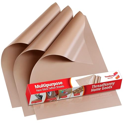 Teflon Sheets for Heat Press Paper and Baking, Reusable PTFE Cover Sheet