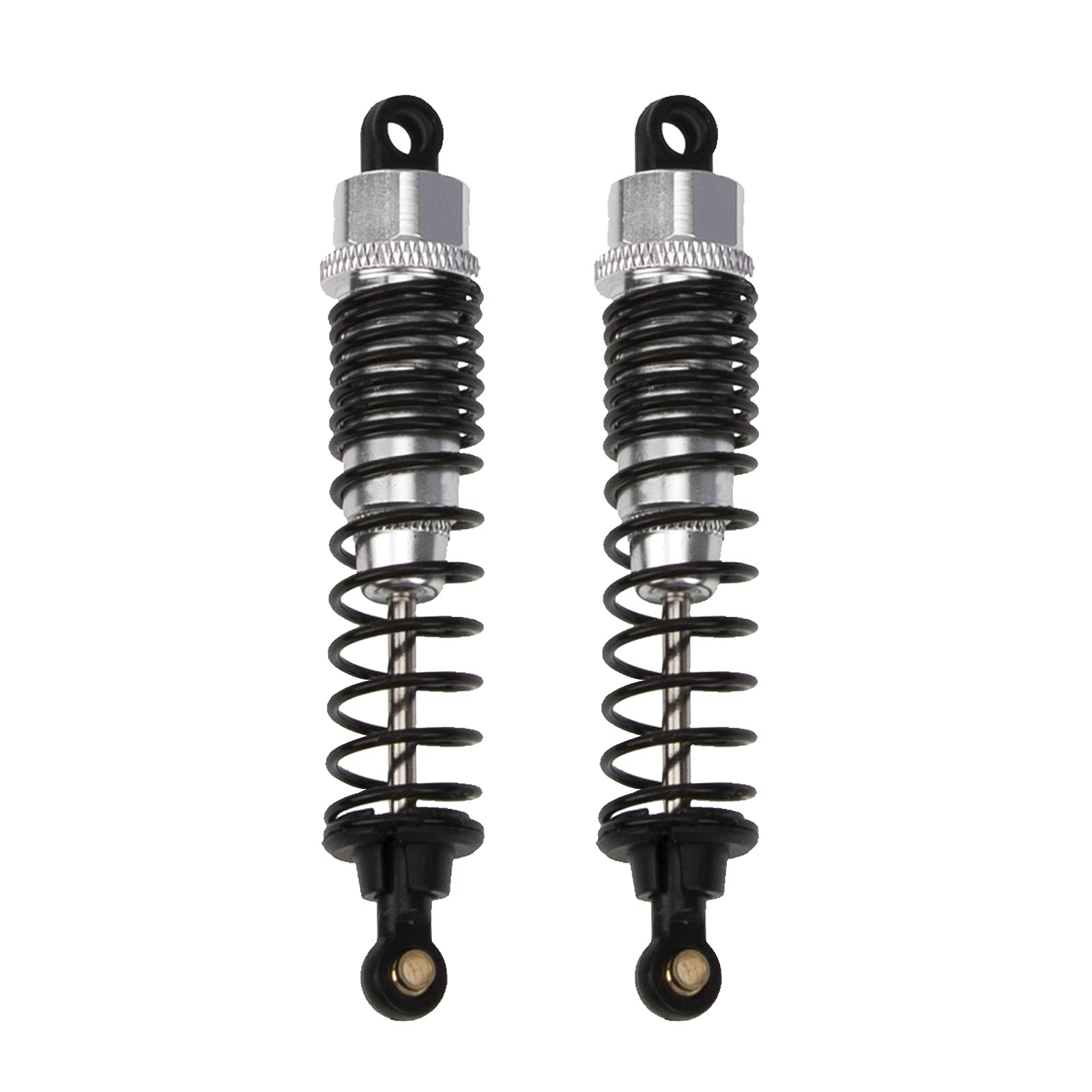 2Pcs Aluminum Shock Absorber Damper 166004 Compatible with Redcat Shockwave Sandstorm Tornado Epx/PRO S30 HSP 94106 94107 RC Off Road Buggy Truck (Silver)