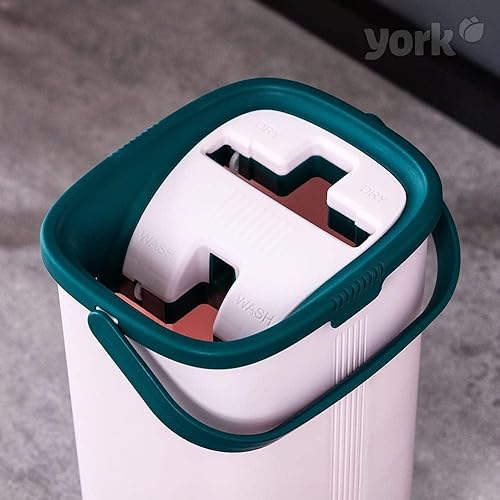 Miniatura 6 de Juego de trapeador de suelo - Teléfono móvil  Plano, giratorio con cubo de limpieza de dos cámaras  Trapeador con función de escurrido  Limpieza en