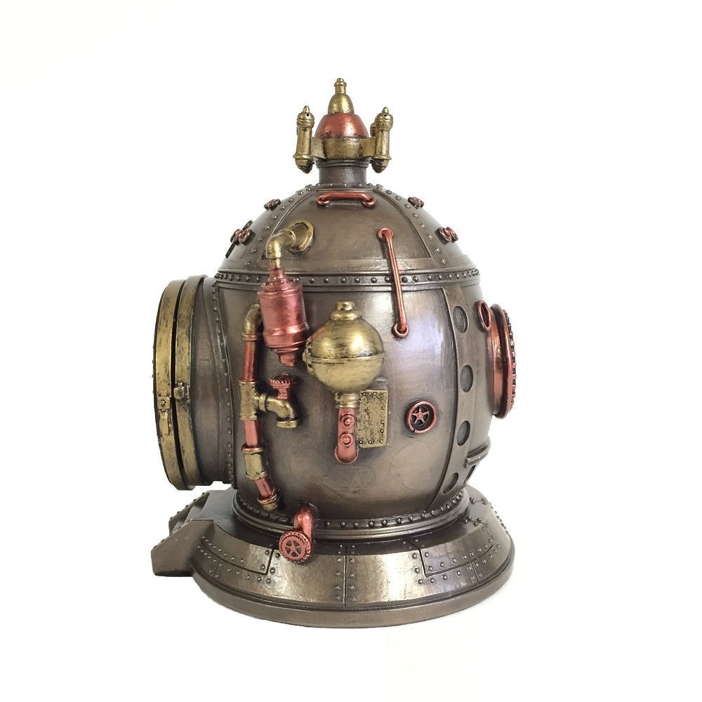 Amazon.co.jp: スチームパンクなタイムマシンクロック&小物ボックス像