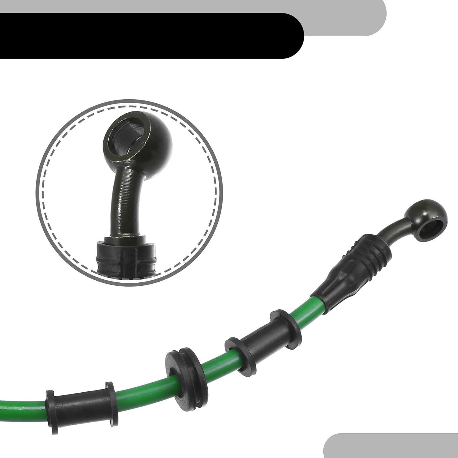 ブレーキアクセサリー バイクアクセサリー グリーン 110CM 28度