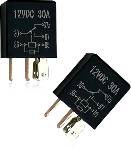 Jeseny 2 Pack Car 5 Pin 12V 30A Relay -