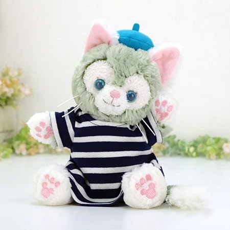 Amazon Cushu Cush パペットサイズ ジェラトーニ シェリーメイ ぬいぐるみ 着せ替え 洋服 コスチューム 紺ボーダー ｔシャツ 単品 327pt ぬいぐるみ おもちゃ