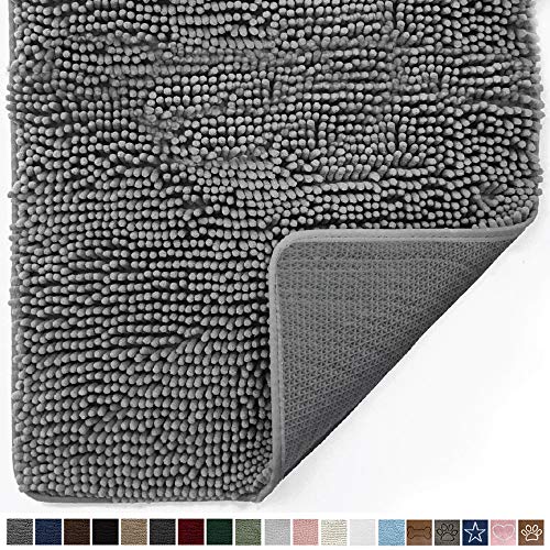 Gorilla Grip Original Indoor Durable Chenille Doormat, Large, 36x24, Absorbent, Machine Washable Inside
