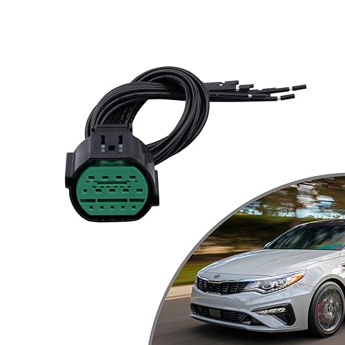 Enchufe de cola de faro principal de 14 pines para Kia Optima Forte Sorento Sportage Rio Telluride 2018-2021, conector de faro delantero para
