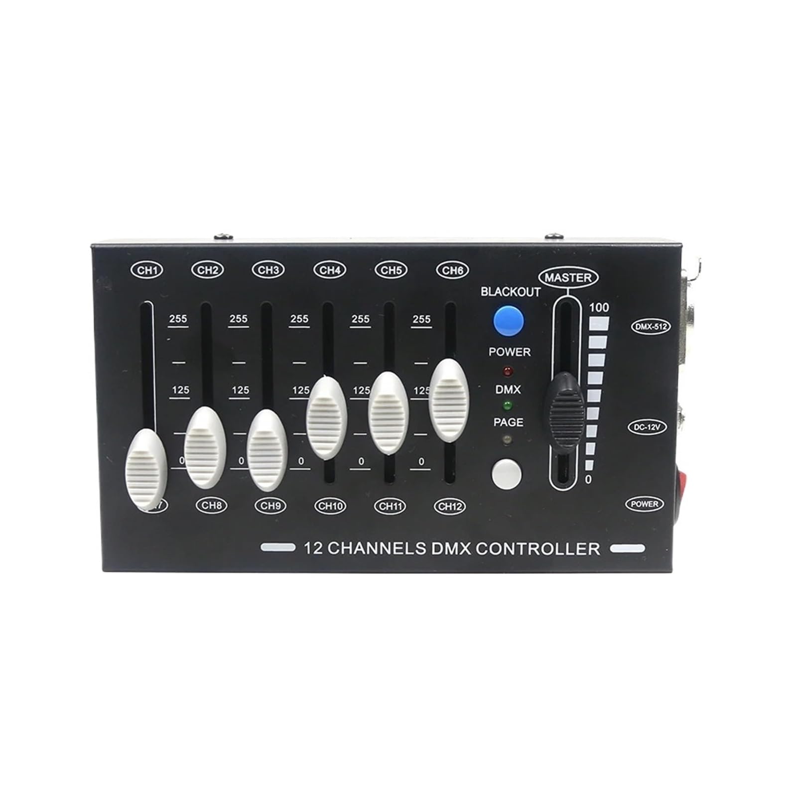 Kontroler DJ-ski, 12-kanałowy kontroler Kontroler DJ Mini konsola do efektów świetlnych scenicznych Rozrywka domowa Oświetlenie imprezowe KTV(3000W)