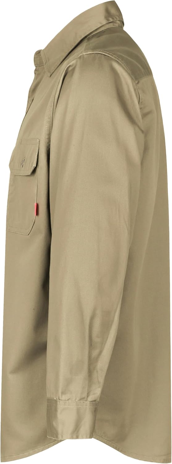 TICOMELA FR Shirts for Men Flame Resistant Shirt CAT2 Light Weight 6.5oz Fire Retardant Men's Welding Shirt - Image 2