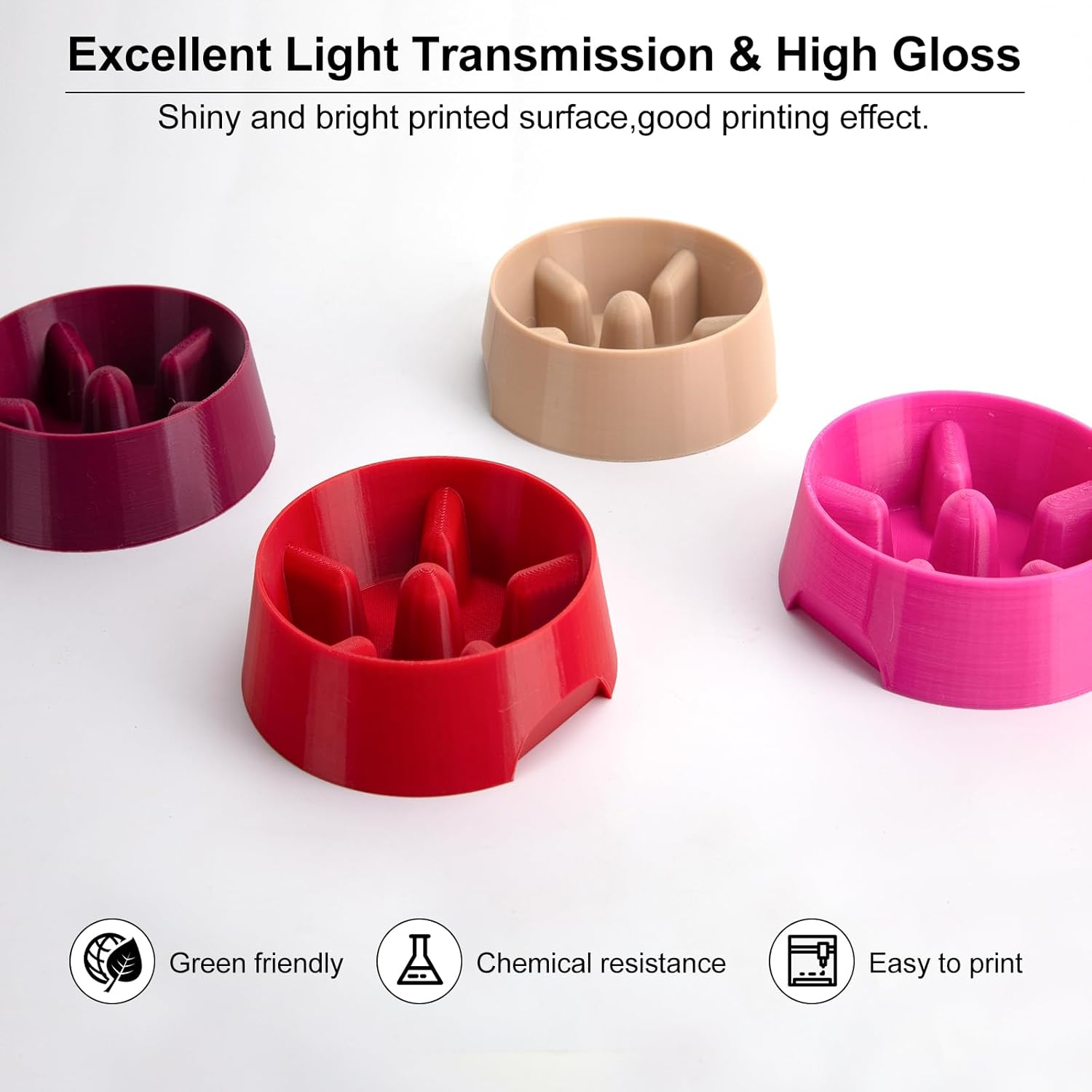 Petg Filament 1.75,Toughness Enhanced Merlot Maroon Petg Vacuum Sealed,1kg Spool Adhere Well High Speed 3D Printing Filament,Dimensional Accuracy 1.75mm ±0.02mm Fit Most FDM Printer - Image 5