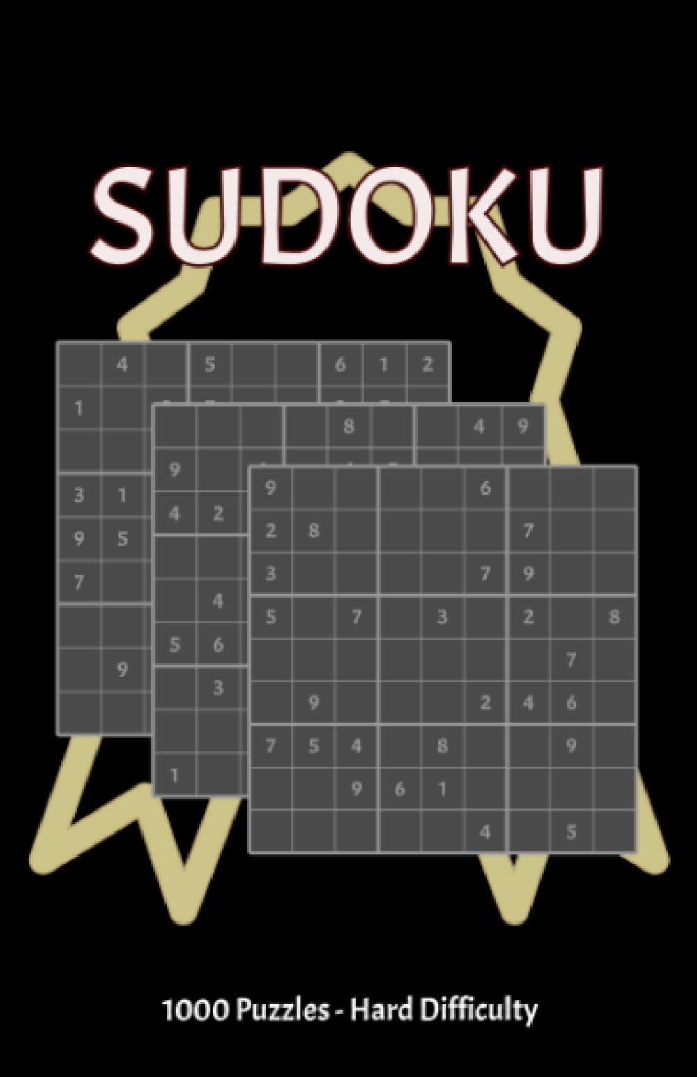 SUDOKU - BLACK BOOK OF 1000 PUZZLES: Difficulty Hard - No Answers
