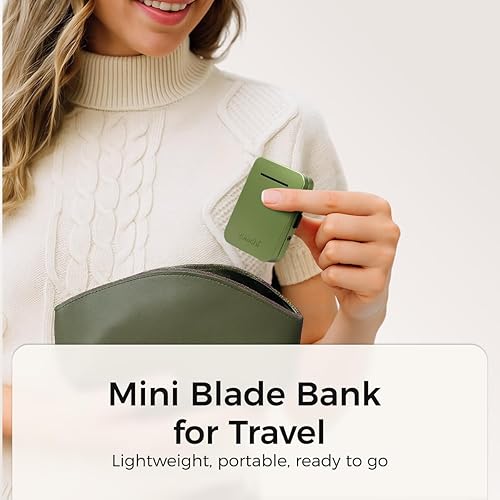 Miniatura 5 de ZOMCHI Banco de cuchillas de afeitar para cuchillas de afeitar de seguridad de doble filo, contenedor de eliminación compacto para almacenamiento y