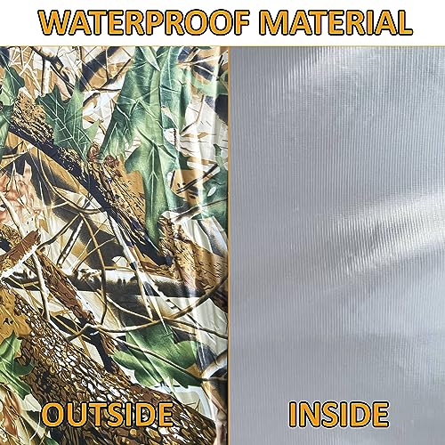 Crystals Pop Up Tent, Privacy Camping Toilet Tent Waterproof Anti-UV for Outdoor Fishing Beach Shower Toilet with Carrying Zippered Bag, Instant Quick Setup, Camouflage - Image 5