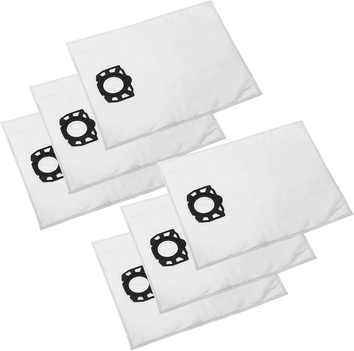 Smilefil 6 Pack WD5 WD4 Bag for Kärcher WD4 WD5 WD6 MV4 MV5 MV6 Wet/Dry