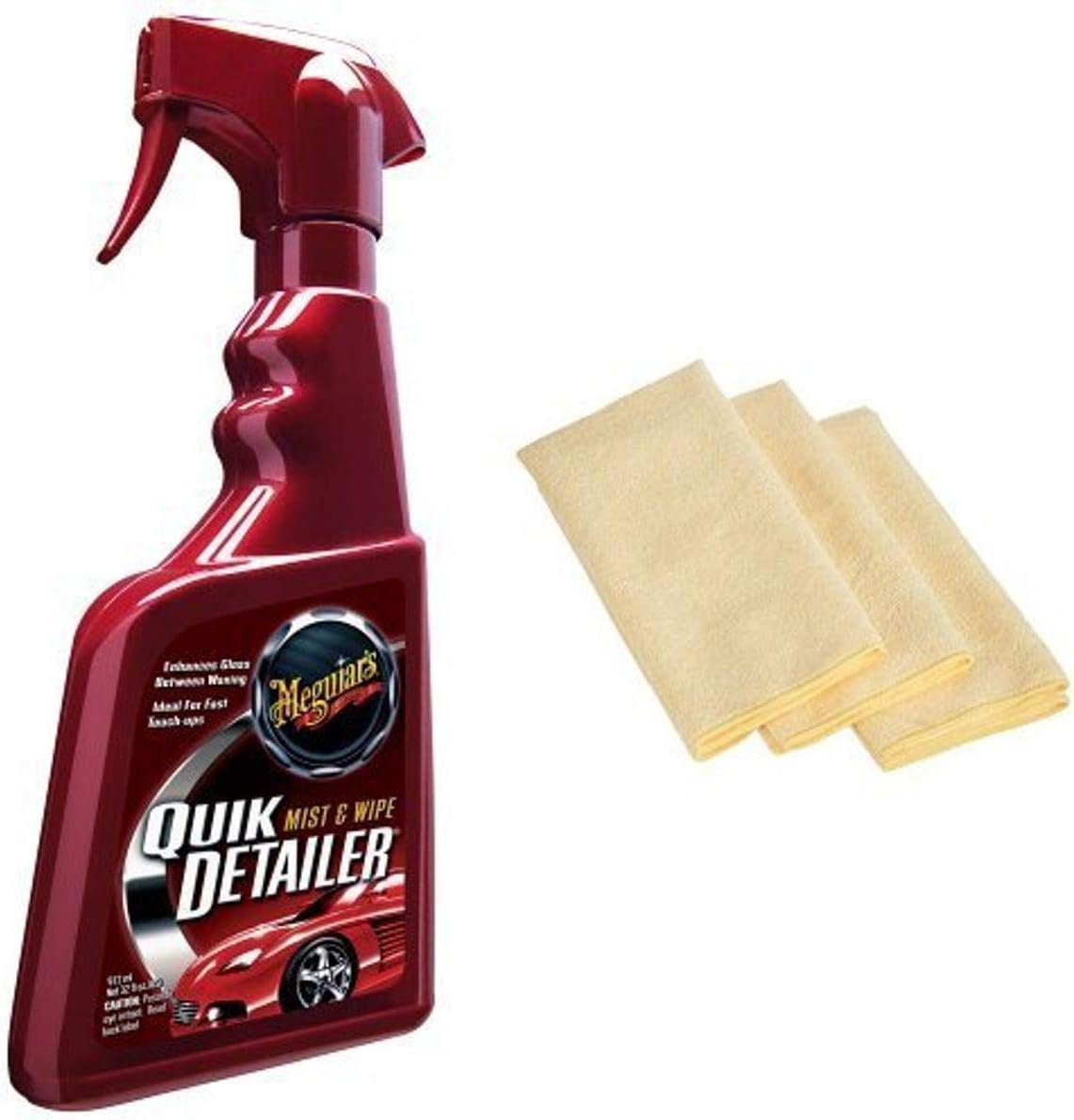 Meguiar's A3332 Quik Detailer Mist & Wipe 32 oz. with 3