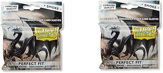 2 Packs Dragon Shield Inner Sleeve Sideloader Smoke Standard Size 100 ct Card Sleeves Individual Pack