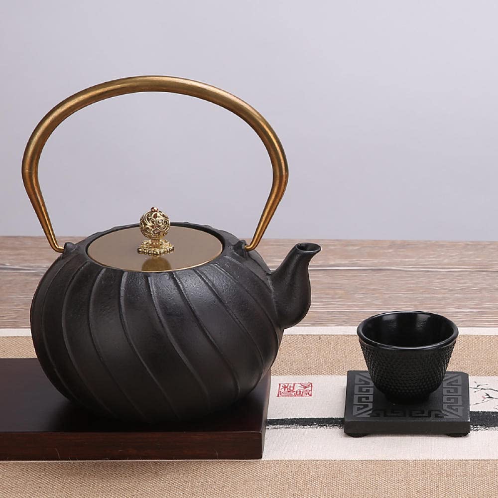 日本製 鋳鉄 ティーポット 茶こし付き Amazon | 鉄瓶 急須 ティーポット 鉄のやかん 南部鉄器 鉄器