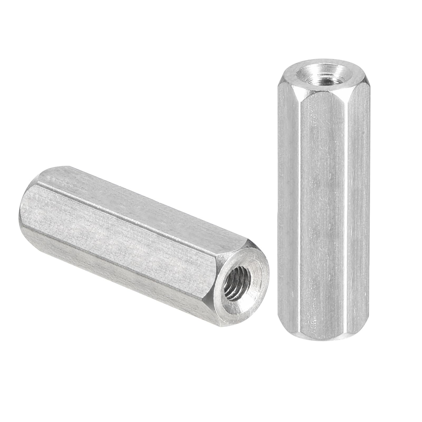 TA-VIGOR M3 x 20mm Hex Coupling Nuts, 304 Stainless Steel Threaded Rod Connector for Home Machine Industrial 5 Pcs
