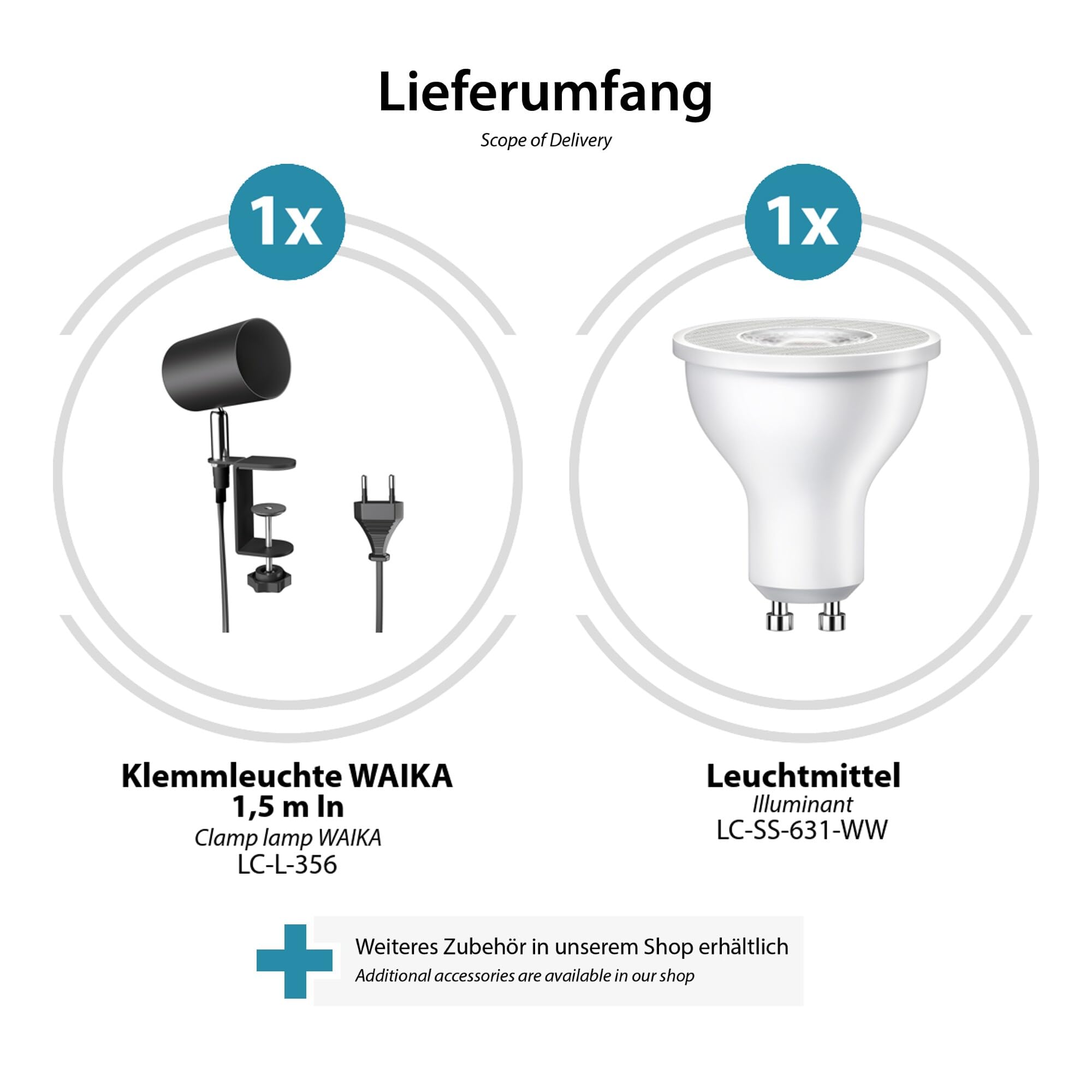Spot Mural WAIKA 1 Flamme Avec Interrupteur - GU10, Blanc Mat - Ampoule LED Incluse (blanc Chaud 227lm, 2,4W) - 230V Direct - 6