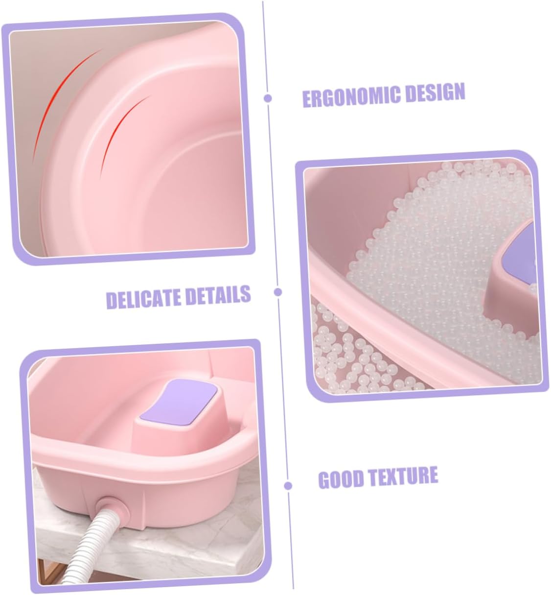 Portable Hair Washing Tray for Bedridden Adjustable Shampoo Basin for Home Use Nursing Care Solution for Seniors and Pregnant Women Lightweight Plastic Design