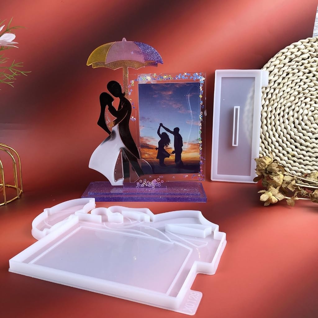 Convenient DIY Couple Photo Frame Mold for Home and Event Decorations