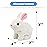 Hopearl Hopping Rabbit with LED Ears Interactive Electronic Pet Plush Bunny Toy with Sounds and Movements Animated Walking Wiggle Light up Ears Twitch Nose Gift for Toddlers Birthday, White, 7\'\'
