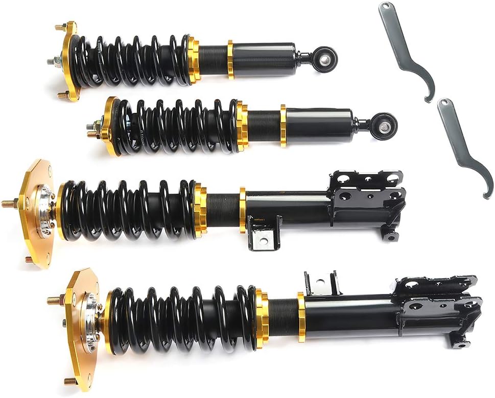 Adjustable Height Coilovers Struts Front And Rear Fit for 2000-2005 for Mitsubishi Eclipse /1999-2003 for Mitsubishi Galant Coil Spring Over Shock (Set of 4)