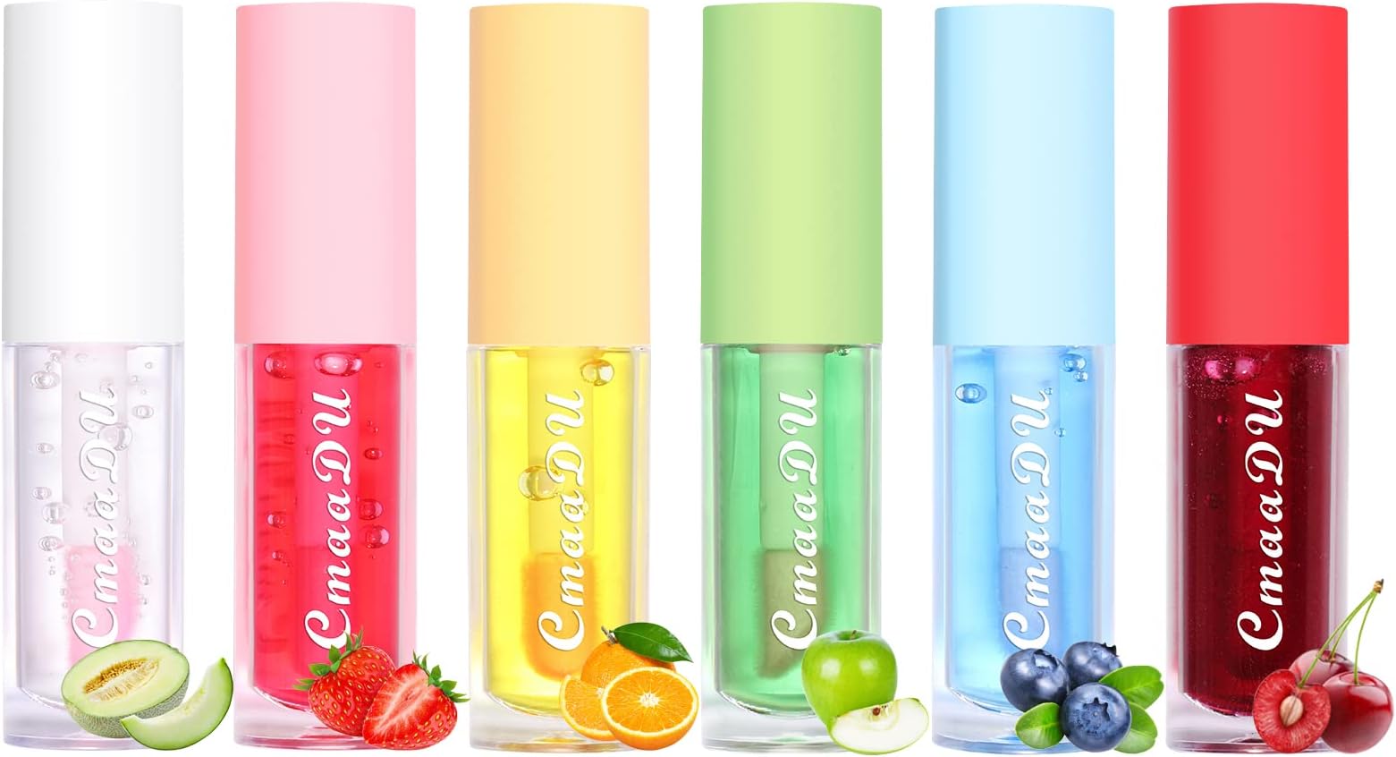 6Pcs Color Changing Lip Gloss Set, Long Lasting Moisturizing Lip Tint, Waterproof Lip Balm, Hydrating Lip Oil for Natural and healthy Lip Look, 0.4 fl oz