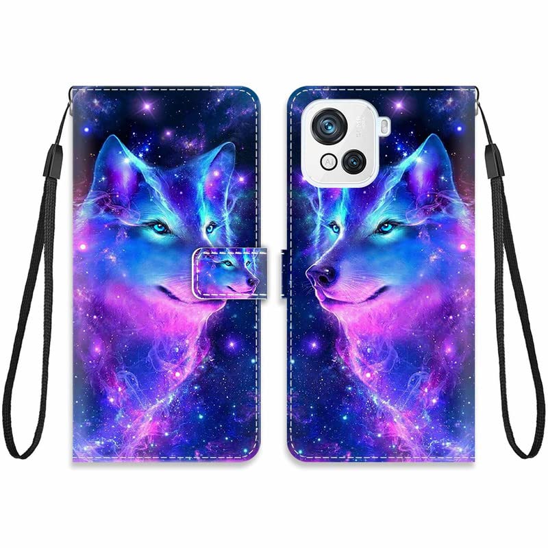 HAOYE Cover Portafoglio Per Blackview OSCAL C80 - Custodia Magnetica Con Supporto, Slot Carte E Cordino, Pelle PU E TPU, Nero - 2
