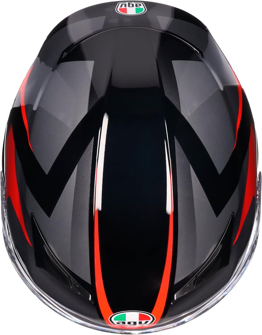 AGV K3 E2206 MPLK STRIGA BLACK/GREY/RED M