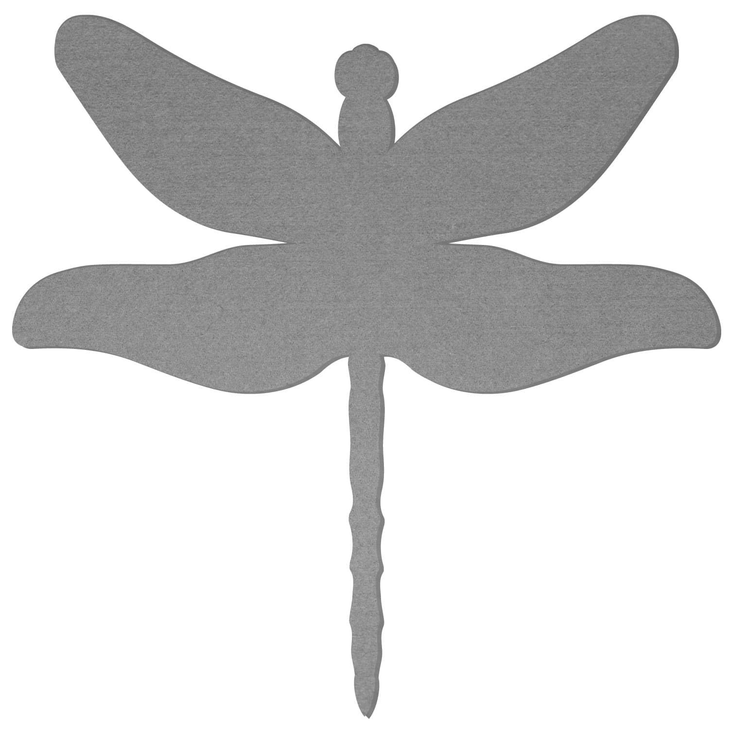 Libellule en feutre gris – Décoration bricolage 3 à 60 cm, lot de 50 pièces, largeur : 57 cm de large
