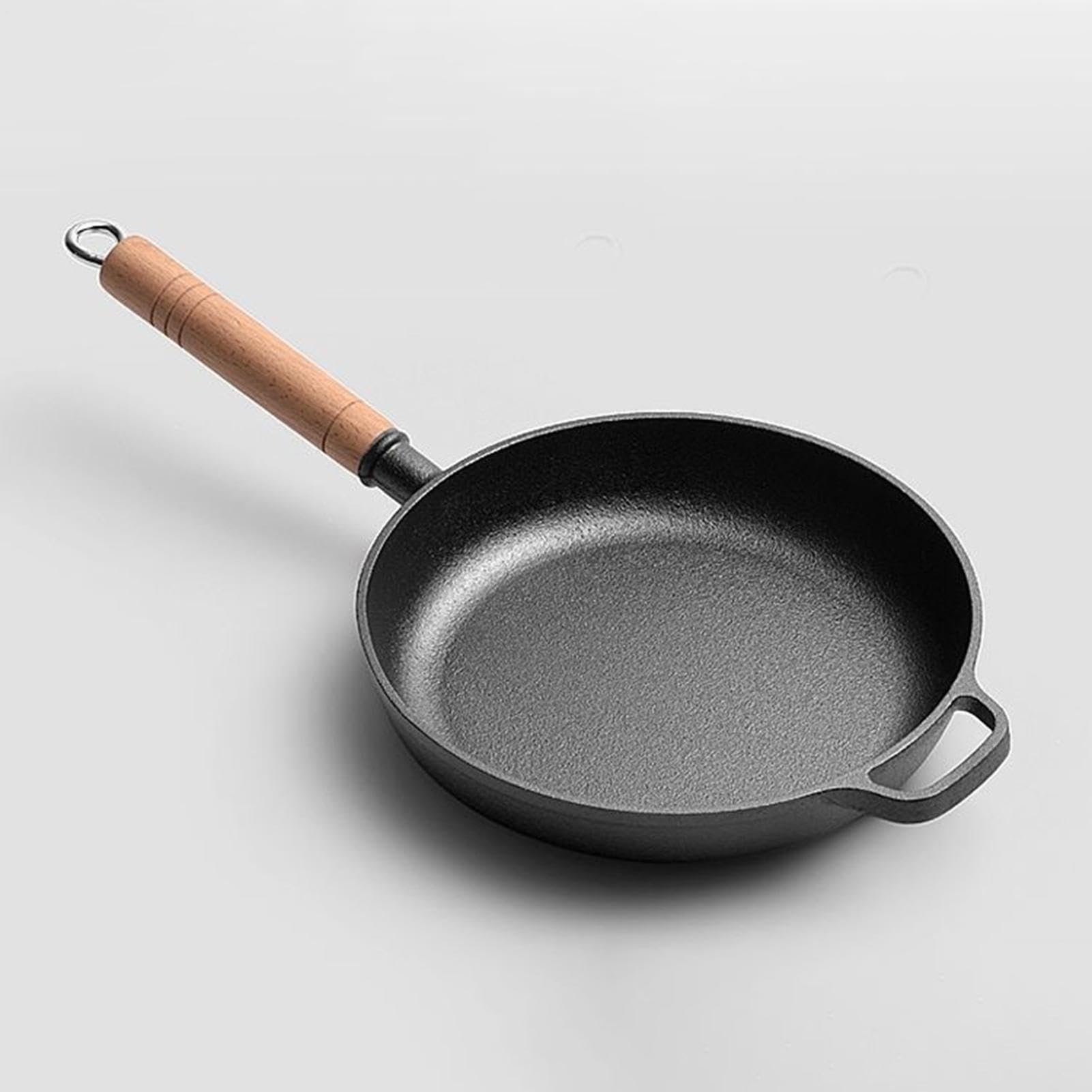Sartén De Hierro Fundido Incluye Tapa Cacerola Ergonómica Con Mango De | Plancha Grill Cocina Para Cocinar Cocina Hornear Saltear Tortilla Pescado Huevos Panqueques Filetes