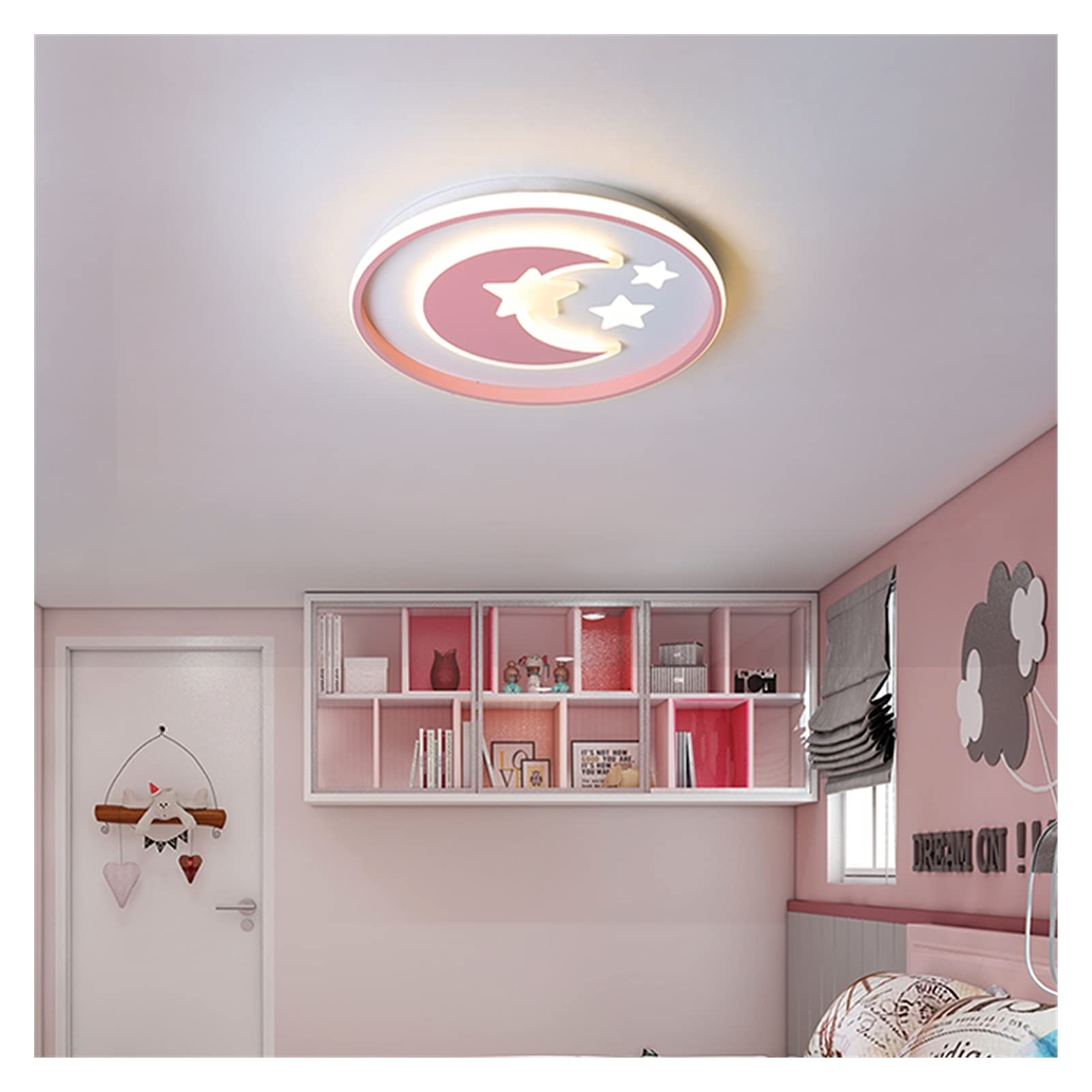 Lustre LED moderne anti-éblouissement pour éclairer la chambre de bébé sans fatiguer les yeux