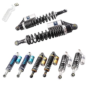 リアサスペンション CNCアルミ 375mm Amazon | 全12色 リアサスペンション 320mm 340mm 375mm 400mm