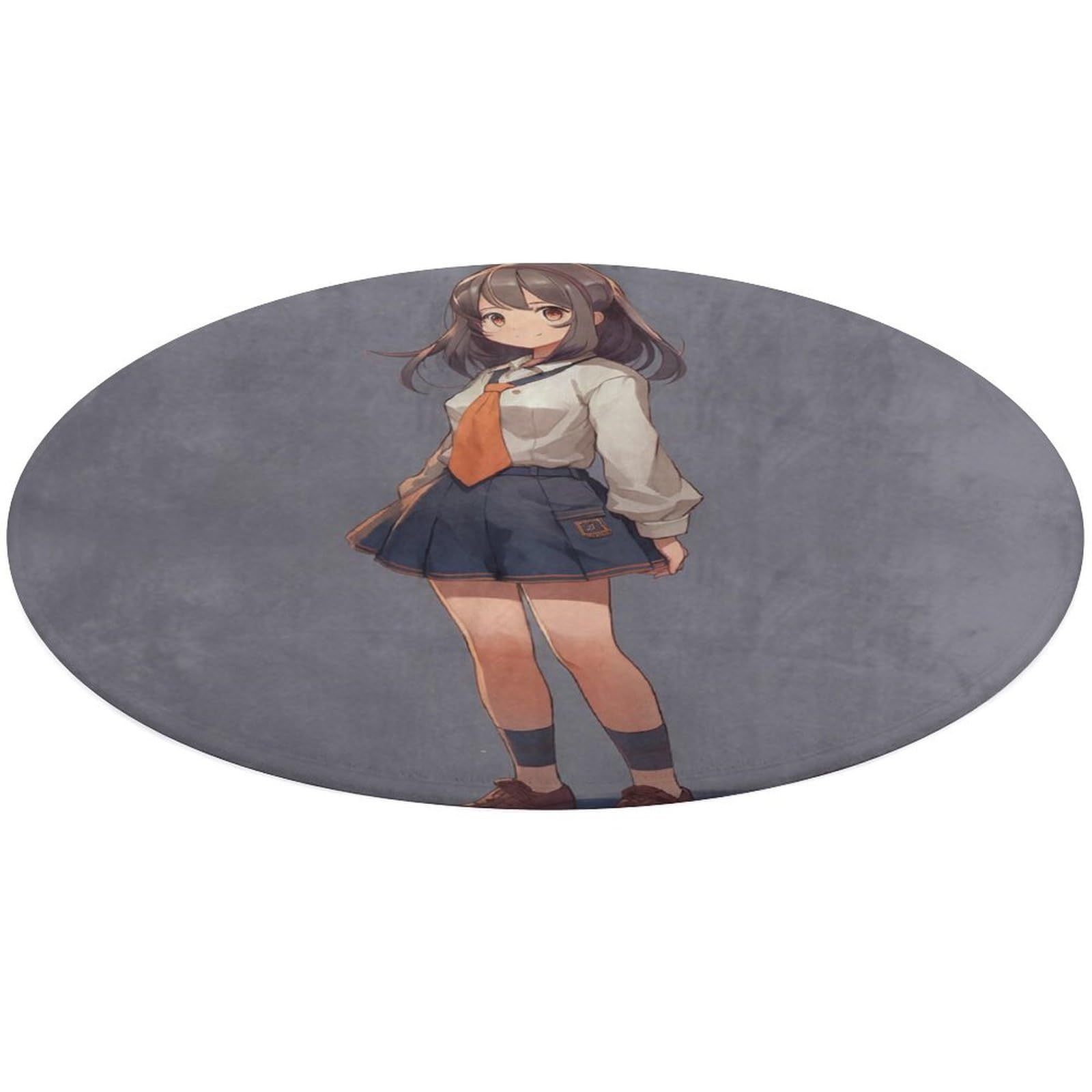 Tapis de douche antidérapant rond 90 cm pour éviter les glissades et décorer le salon