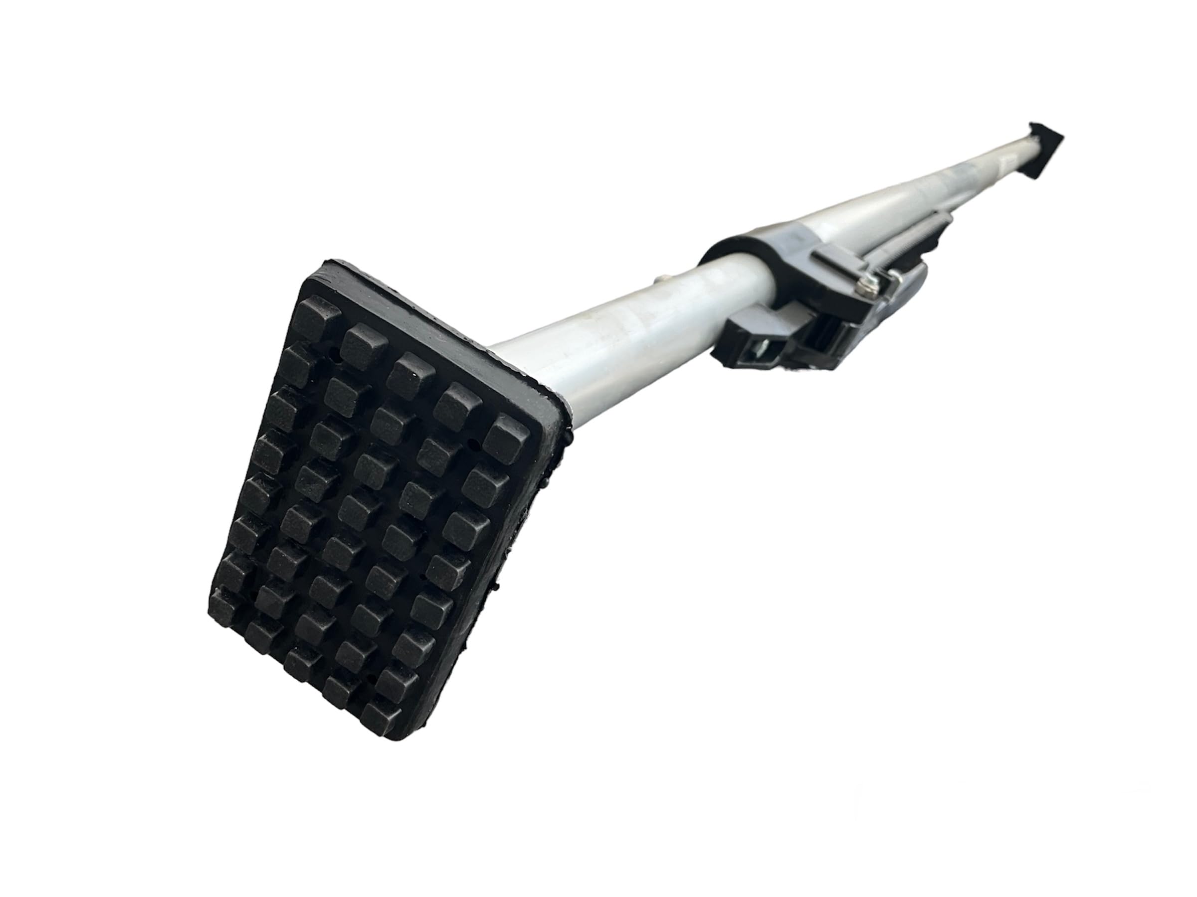Klemmbalken 1630-2000 mm für Kofferaufbau | Alu eloxiert, rutschhemmende Füße | Profil: Ø 42 mm; Klemmkraft: 130 daN; Sperrkraft: 200 daN