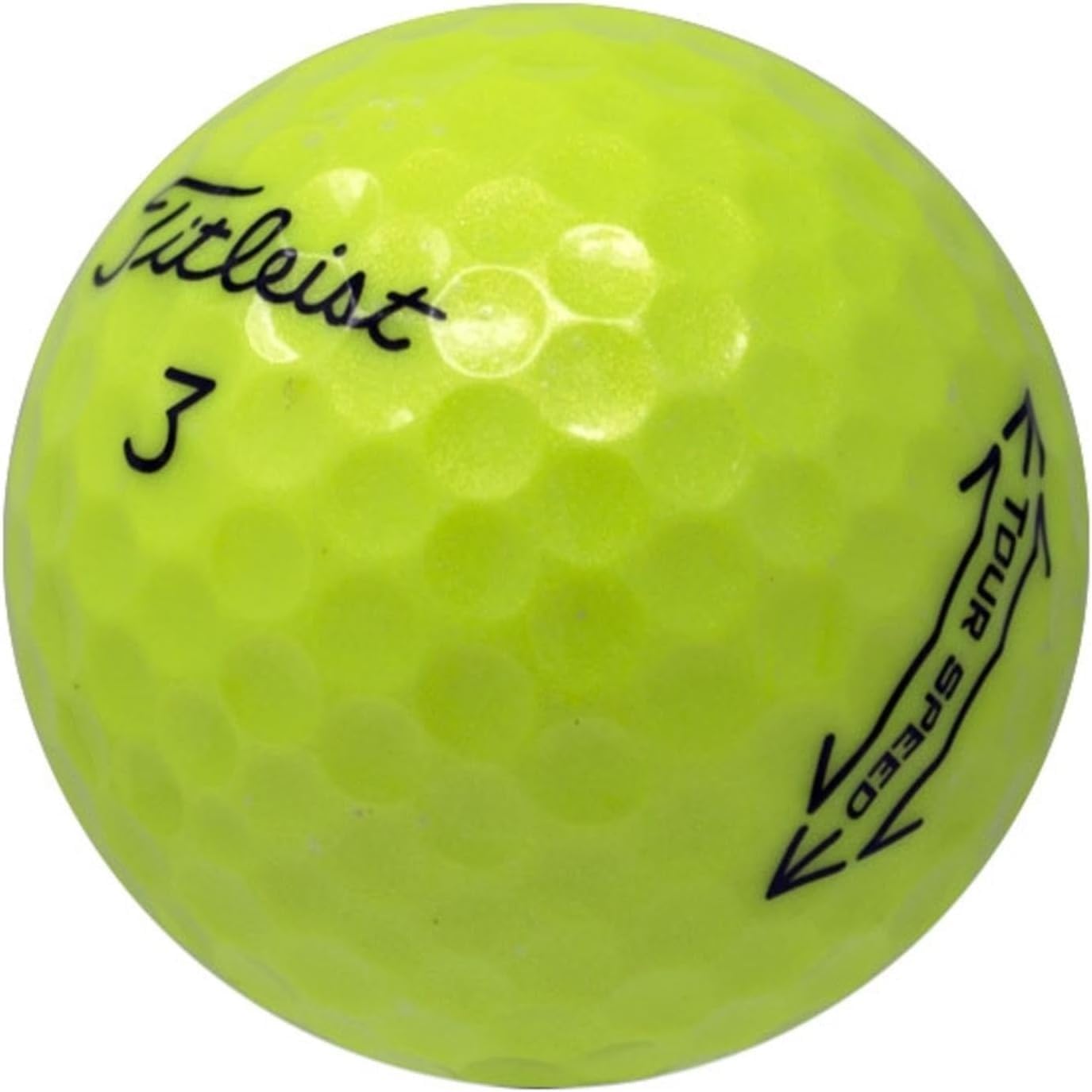 Titleist Tour Speed Golfbälle, hochwertig, vorbesitzt, Gelb, 24 Stück
