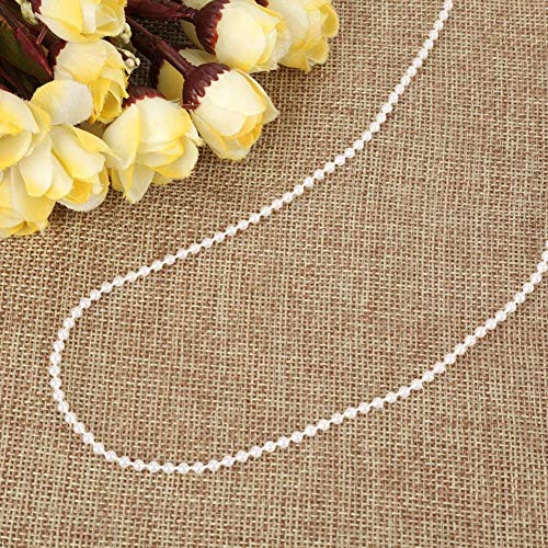 2.5mm 100m Pearl Bead Headdress Beads Wedding Garland Faux Pearls Beads for Home Party Wedding Pendant Decoration(White) - Image 2