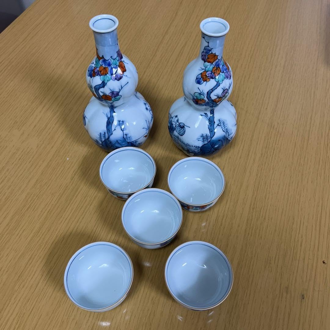 Amazon.co.jp: アンティーク徳利 お猪口 セット 徳利2個 お猪口5個