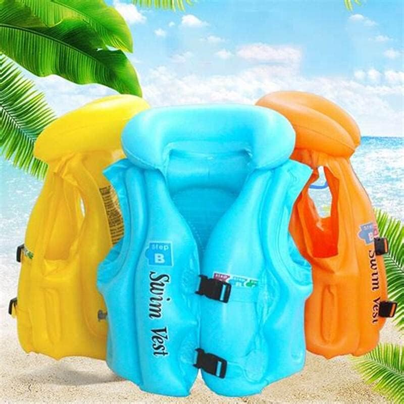 Shreedhar Impex Swimming Float Vest for Kids | Inflatable Safety Life Jacket for Pool, Beach & Water Sports | Adjustable & Comfortable Swim Aid for Boys & Girls (Multicolor) 1